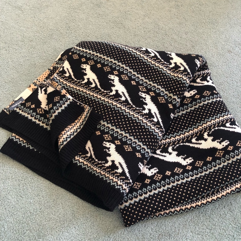 ModCloth Dino knit blanket